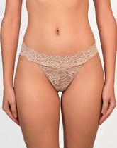 La Senza Trendy Lace Thong Nude / MED