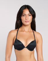 La Senza Sexy Double Pushup Plunge Bra BLACK / 34B