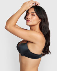 La Senza Sexy Gel Padding Plunge Bra BLACK / 34B