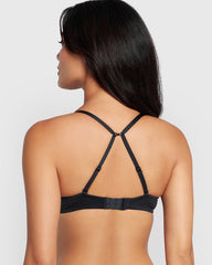 La Senza Sexy Gel Padding Plunge Bra BLACK / 34B