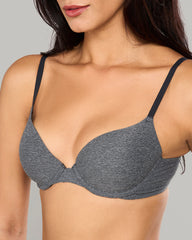 HEATHERED DEMI COMFORT BRA β LA SENZA BLACK / 34B