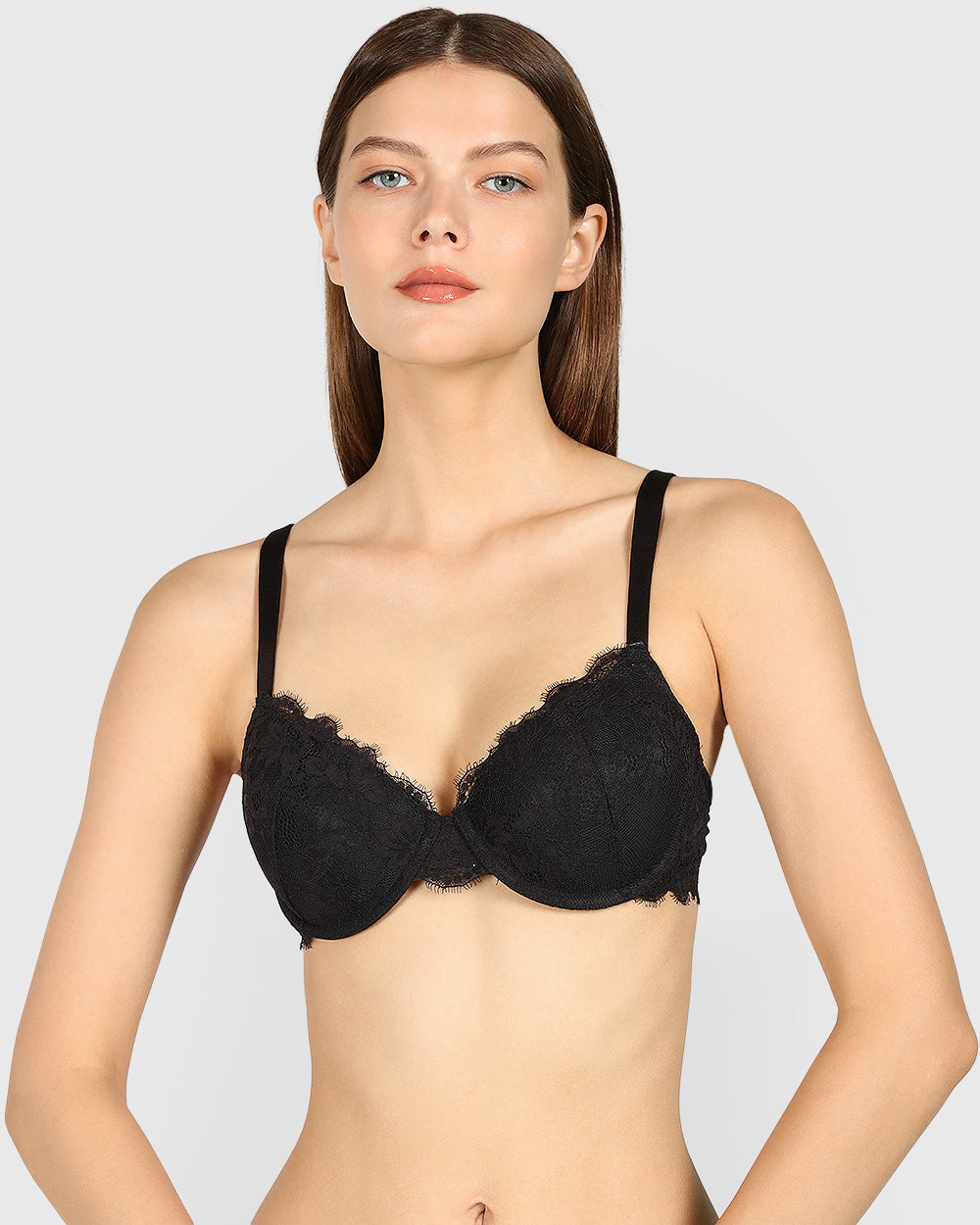 La Senza Lightly Lined Full Coverage Bra Black / 34B