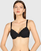 La Senza Lightly Lined Full Coverage Bra Black / 34B