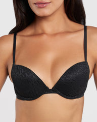 La Senza Remix Plunge Bra Black / 34B