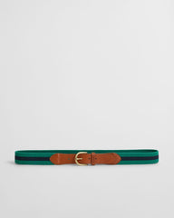 STRIPED WEBBING BELT Green / 80X32