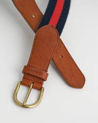 STRIPED WEBBING BELT Blue / 80X32