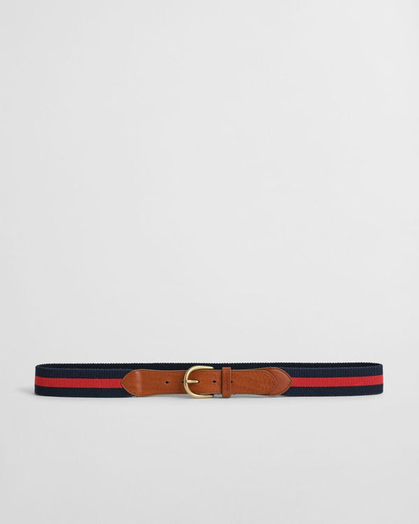 Striped Webbing Belt