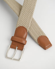 ELASTIC BRAIDED BELT Brown / 80X32