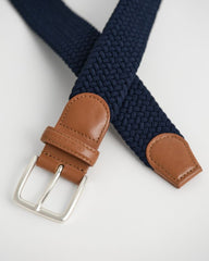 ELASTIC BRAIDED BELT Blue / 80X32