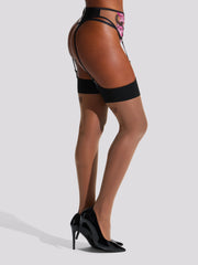 Ann Summers Plain Top Snake Print Stockings