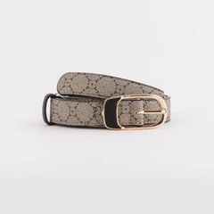 Belts-Cinture Continuative Single Size / Taupe/Black