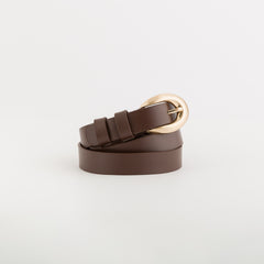 Women's Belt Lady Belt Leather Moka