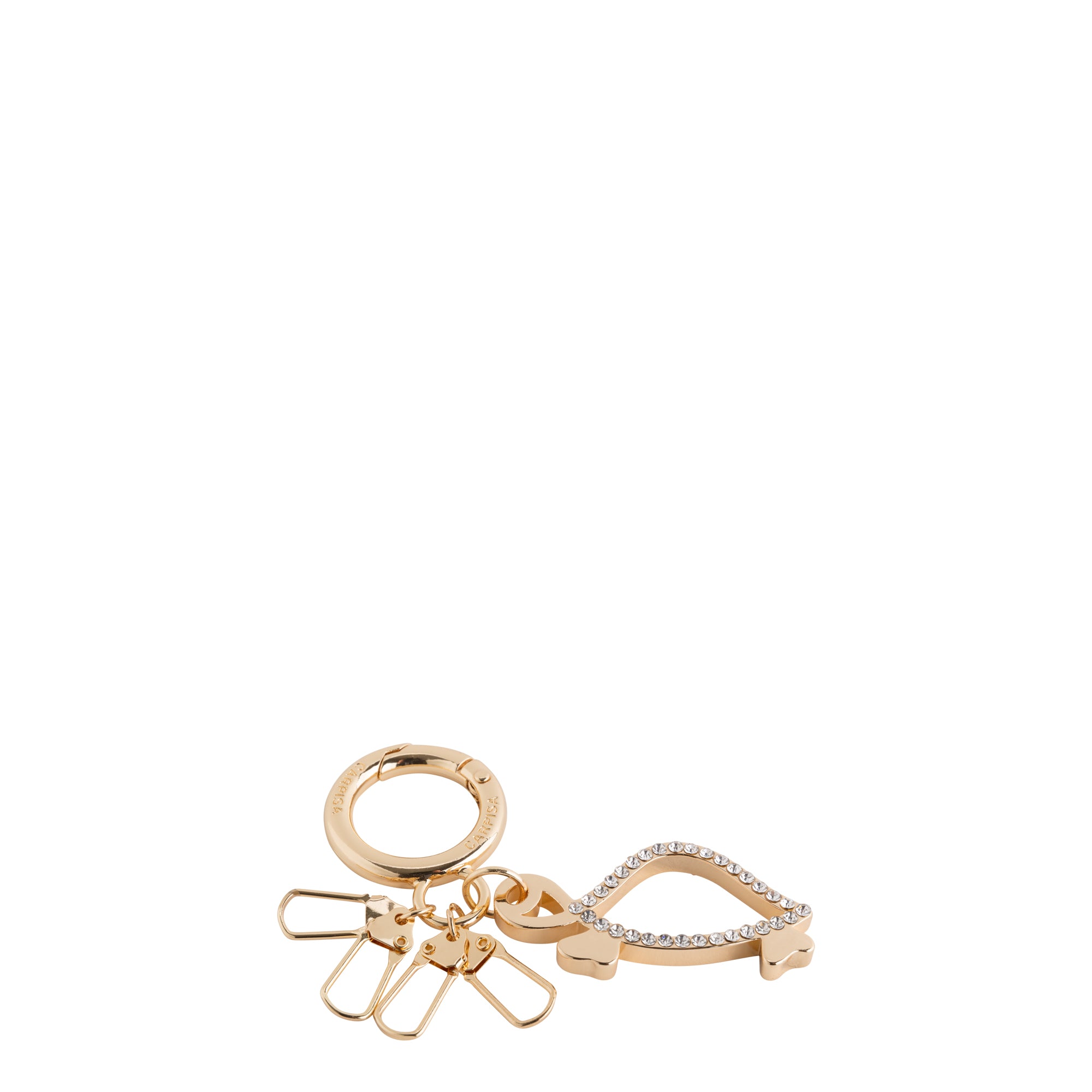 Keyrings-Portachiavi Continua Single Size / Light Gold/White