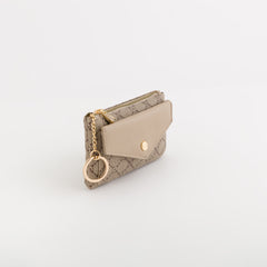 Keyring Coin Purse-Diana Wallet Single Size / Taupe/Light Taupe
