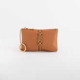 Keyring Coin Purse-Giulia Wallet Single Size / Tan