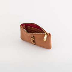 Keyring Coin Purse-Giulia Wallet Single Size / Tan