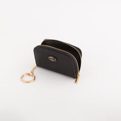 Keyring Coin Purse-Leonia Accessories Single Size / Black