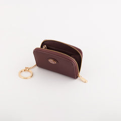 Keyring Coin Purse-Leonia Accessories Single Size / Plum