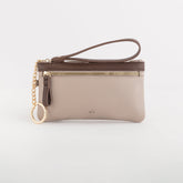 Keyring Coin Purse-Berna Wallet Single Size / Marble/Dark Brown