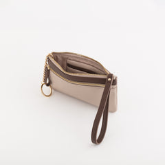 Keyring Coin Purse-Berna Wallet Single Size / Marble/Dark Brown