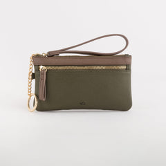 Keyring Coin Purse-Berna Wallet Single Size / Forest/Taupe
