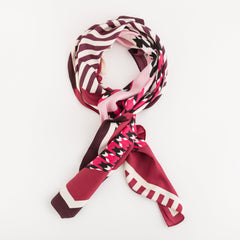 Scarves-Foulard Single Size / Plum/Multicolour