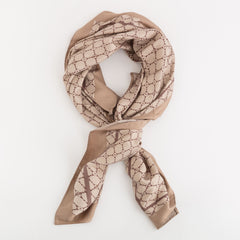 Scarves-Diana Foulard Single Size / Taupe/Light Taupe