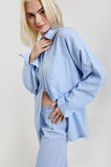 Peachaus Yew Striped Woven Cotton Shirt