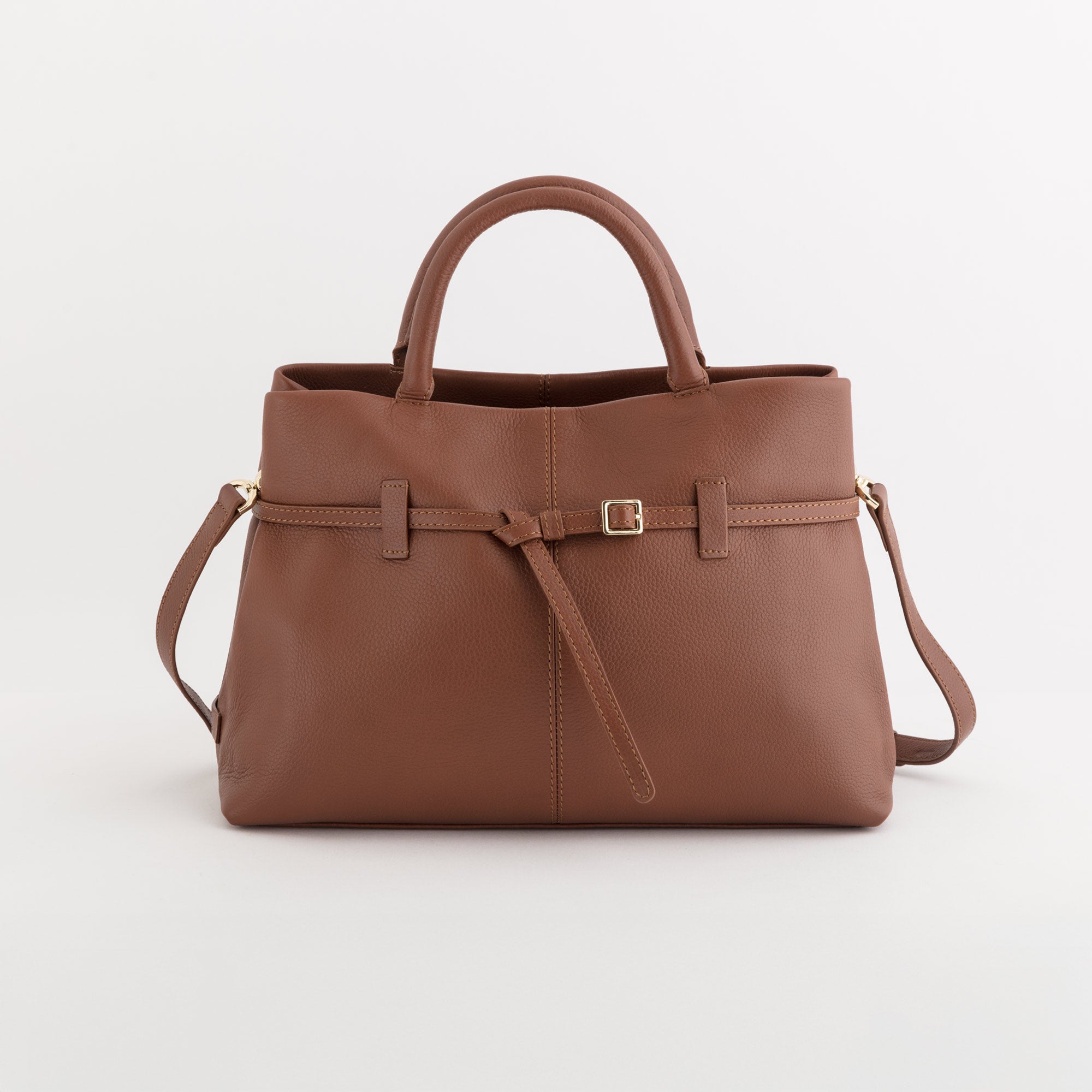 Leather Handbags-Novella V2 Single Size / Caramel