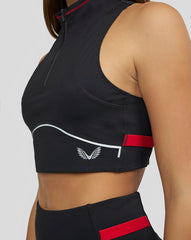 Women's Black Ultrarun Running Crop Top