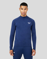 Men's Peacoat Seamless Protek 1/4 Zip