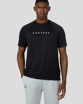 Black Short Sleeve Raglan T-Shirt