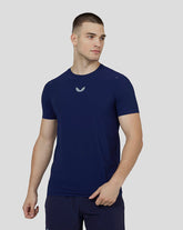 Castore Men's Zone Ventilated Training T-Shirt Midnight Navy - Performance Training Tee for Men