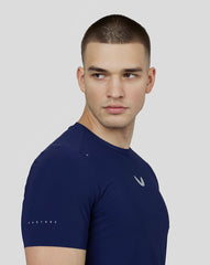 Castore Men's Zone Ventilated Training T-Shirt Midnight Navy - Performance Training Tee for Men