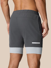 Castore Flow Training 2-in-1 Short - Mid Grey