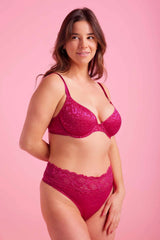 Eleven Intimates Ava Lace High Waist G-String