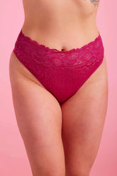 Eleven Intimates Ava Lace High Waist G-String