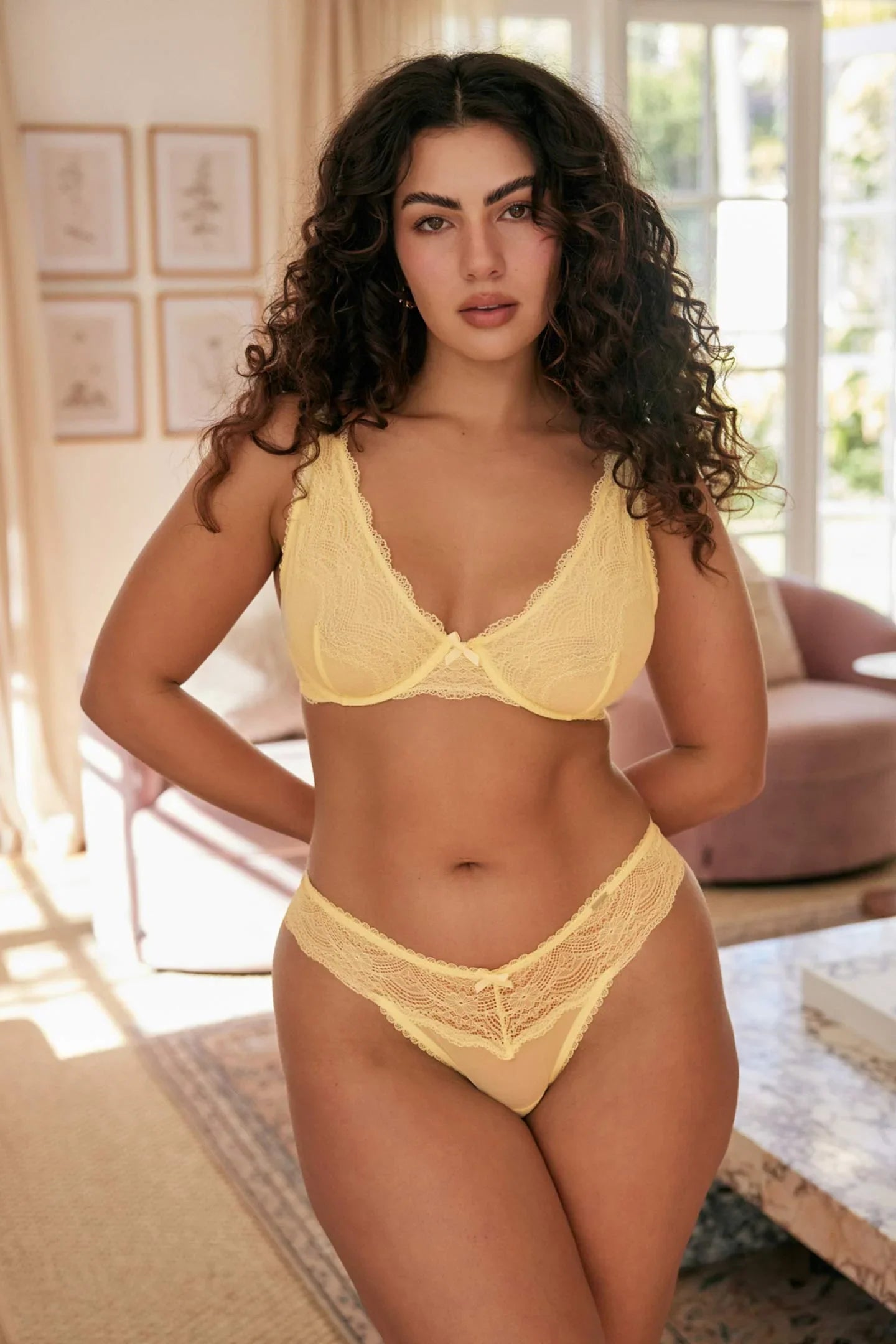 Eleven Intimates Giselle Lace Plunge Bra Eleven Intimates Giselle Lace Plunge Bra