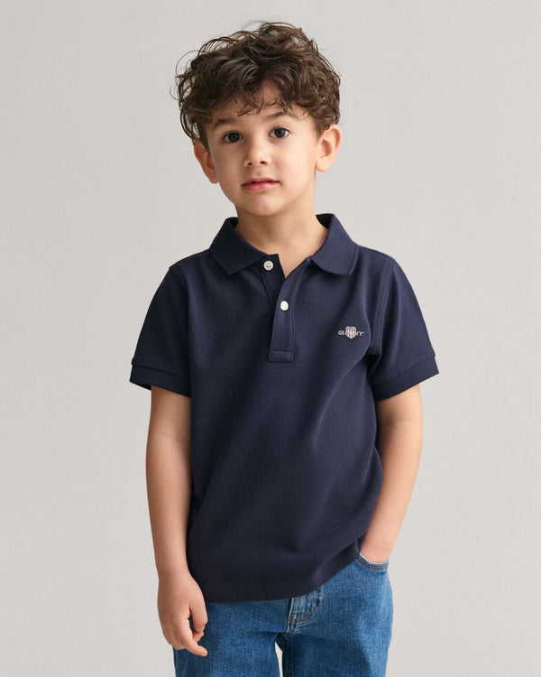 Kids Shield Piqué Polo Shirt