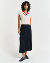 Pleated Midi Skirt