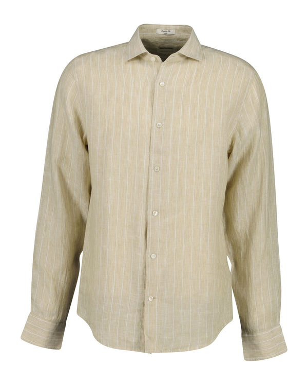 Regular Linen Stripe Shirt