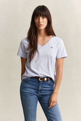 Regular Shield Short Sleeve V-Neck T-Shirt