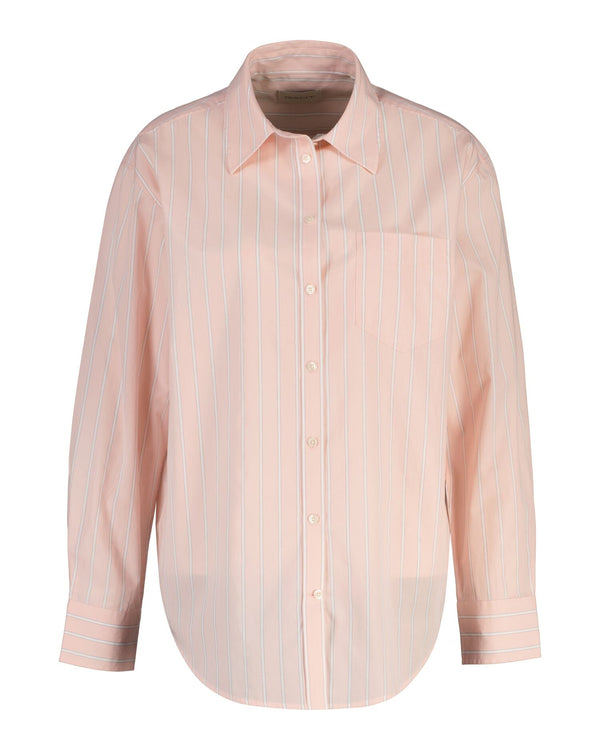Relaxed Classic Poplin Stripe Shirt