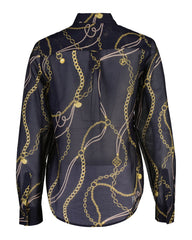 Regular Printed Ctn Silk Ls Shirt