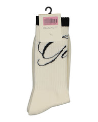 Script Intarsia Sport Socks