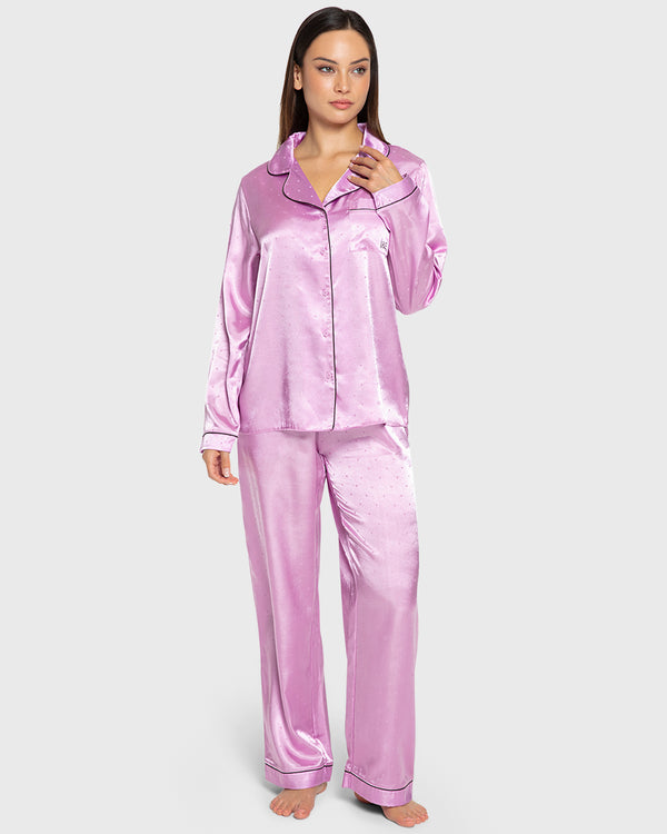 Isla & Evie All Day Relax Satin Pajama Set