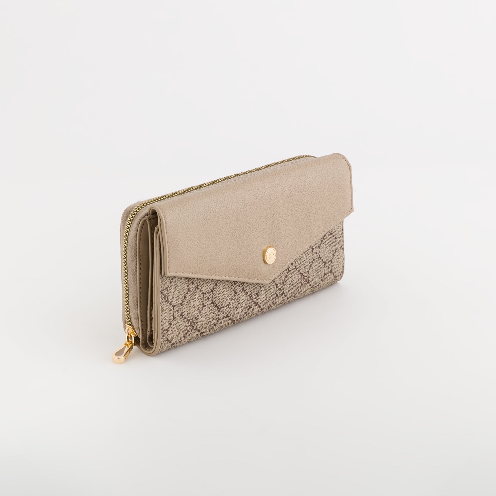 Wallets-Diana Wallet Single Size / Taupe/Light Taupe