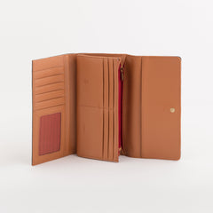 Large Wallets-Giulia Wallet Single Size / Tan