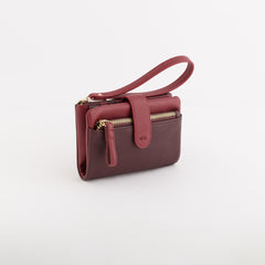 Wallets-Berna Wallet Single Size / Plum/Cherry