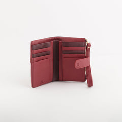 Wallets-Berna Wallet Single Size / Plum/Cherry
